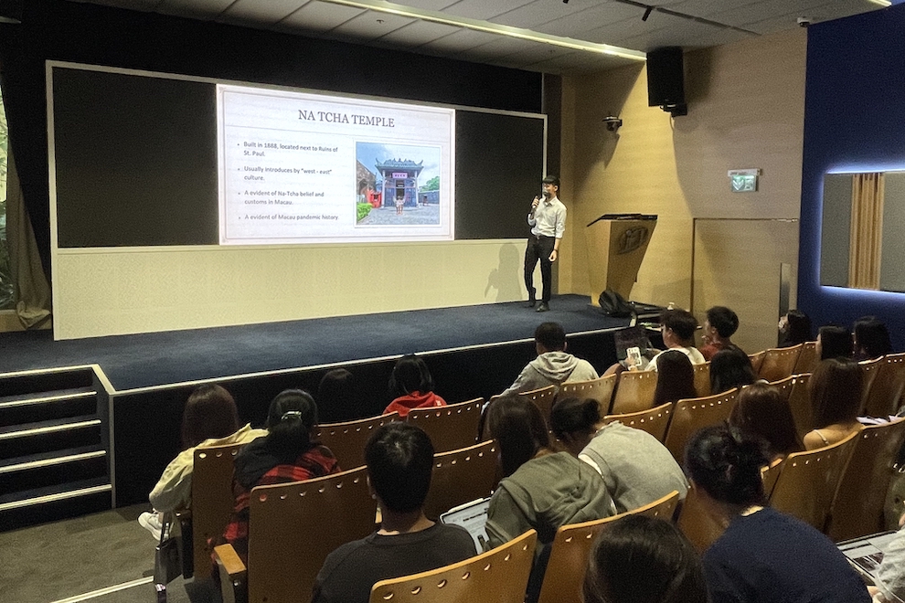 Understanding Macao’s heritage: Guest lecture enriches Year 1 students’ knowledge of local heritage resources